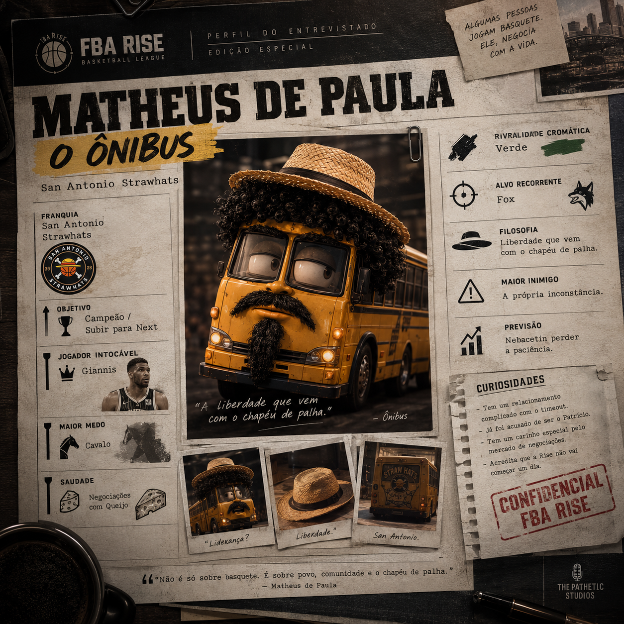 Levantamento realizado pela redação do The Pathetic. Metodologia questionável.