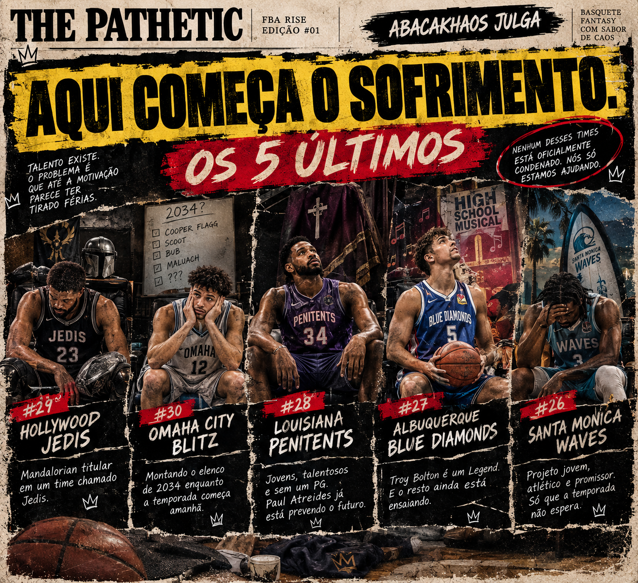 aqueles que ninguém quer ver em tela!