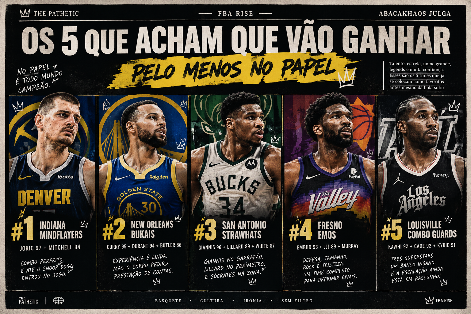 Esses tem tudo para vencer(alguns para vencer só agora)