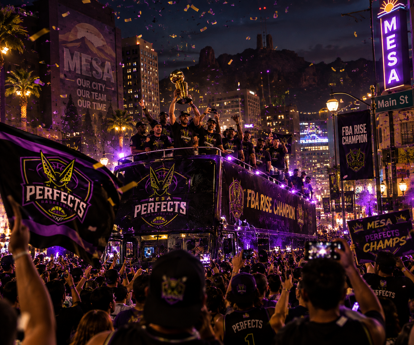 Trio elétrico dos campeões pela cidade